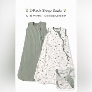 Mosebears Sleep Sack 2-Pack 12–18 Months 0.5 TOG Wearable Blanket Baby Toddler